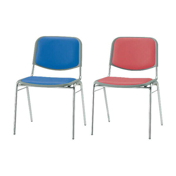 ライオン事務器 スタッキングチェアー W500×D530×H750SH430mm No.1051S 『代引不可』『送料無料(一部地域除く)』