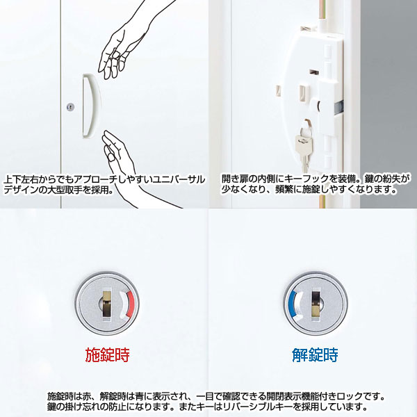 生興クウォールシステム収納庫ロッカーW900times;D500times;H1800RW5-18L