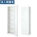 生興 クウォール システム収納庫 片開き書庫 すきま書庫 W600×D450×H2100 RW45-21H60『代引不可』『送料無料(一部地域除く)』