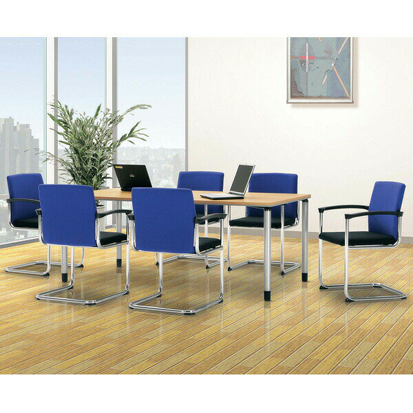 『受注生産品』生興 テーブル ET型会議用テーブル 直線型 W1500×D750×H700 ET-1575KA『代引不可』『送料無料(一部地域除く)』 [2]