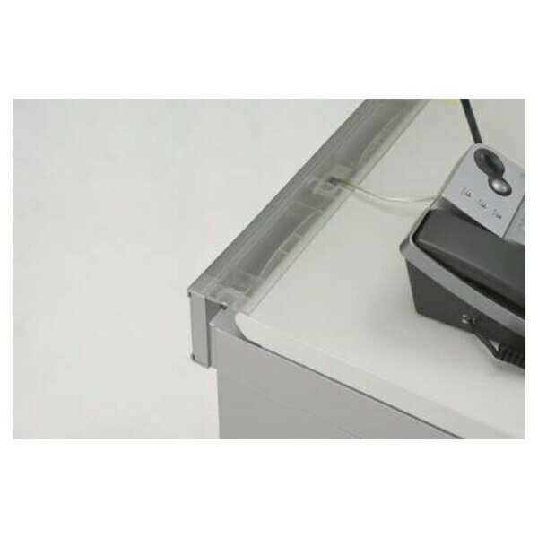 ライオン事務器配線カバー透明フリーアドレスタイプデスク用片面タイプ専用W1400mm用ディベラFAVD-K14736-05