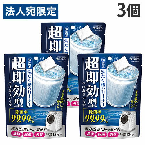 洗濯槽クリーナー 酸素系 3個 ウエルコ