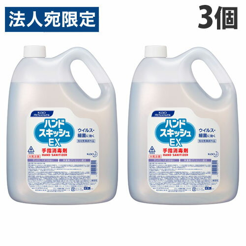 花王 ハンドスキッシュ EX 4.5L×3個 『指定医薬部外品』『送料無料（一部地域除く）』
