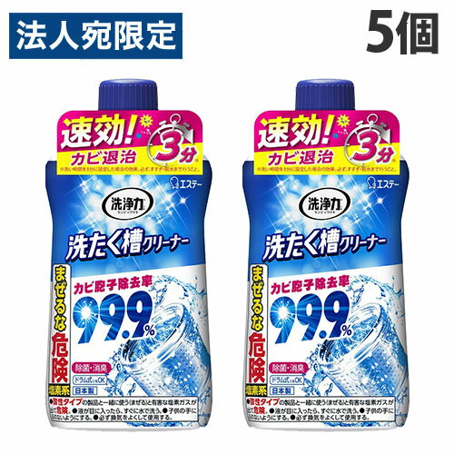 エステー 洗浄力 洗たく槽クリーナー 550g×5個