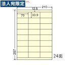 ラベルシール CL-48Y マルチタイプ イエロー A4 500シート『代引不可』『送料無料（一部地域除く）』