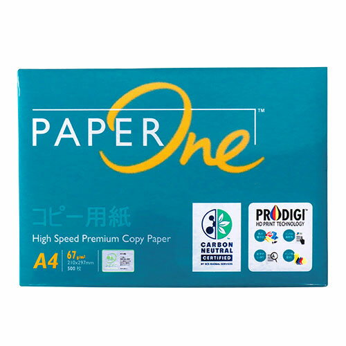 『最安挑戦』コピー用紙 A4 2500枚(500枚×5冊)ペーパーワン（PAPER ONE） 高白色 カーボンニュートラル プロデジ高品質 保存箱仕様 PEFC認証《商品到着後、レビュー書いて次回使えるクーポンプレゼント》『送料無料（一部地域除く）』