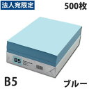 カラーコピー用紙 ブルー B5 500枚