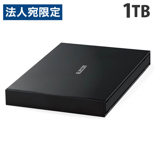 【必ずお読みください】お届け先の氏名に必ず法人名・屋号を記載ください。なお個人のお客様でもお届け先の氏名が法人名であればご注文いただけます。誤ってお届け先の氏名を個人名でご注文いただいた場合は、キャンセルさせていただきますのでご了承ください。データ復旧サービスLite付き、外付けポータブルSSD。読み込み最大400MB/秒、書き込み最大320MB/秒の高速データ転送を実現するUSB3.2(Gen1)対応です。衝撃や振動によって破損しやすいディスク駆動部品がないため、高い耐衝撃性能と耐振動性能を兼ね備えています。軽量で薄型設計のため、持ち運びにも最適です。■番組録画などにテレビやレコーダーなどの機器に接続することで、番組の録画や2番組同時録画などのさらに便利な機能もご利用いただけます。※機能の詳細、対応可否はテレビ側の仕様に依存します。■各社テレビに接続可能シャープ(アクオス)、レグザ、ソニー(ブラビア)、パナソニック(ビエラ)、ハイセンスなどのテレビに接続可能です。※ただし、テレビがUSB-HDD録画に対応している必要があります。■より快適なゲームプレイが可能・PlayStation4、PlayStation4 Pro、PlayStation5に接続し、ゲームデータを外付けSSDに保存することで、ゲームの起動時間やセーブデータのロード時間が短縮され、より快適なゲームプレイが可能です。※PlayStation5で使用する場合は、PlayStation4のソフトプレイ時のみとなります。・PlayStation5に接続し、PlayStation5のゲームデータを外付けSSDに保存することで、本体ストレージの空き容量を確保が可能です。※PlayStation5のソフトデータを、外付けSSDから起動することは出来ません。■データアクセス時間が大幅に短く、高速データ転送が可能ハードディスクのような物理的動作により磁気ディスクへデータを記録するのではなく、電気的動作によりフラッシュメモリへデータを記録するため、データアクセス時間が大幅に短く、高速データ転送が可能です。■消費電力を大幅に抑えられるモーターなどの駆動部品がないため、書き込み時の騒音もなく、ハードディスクに比べて消費電力を大幅に抑えられます。■外部電源を必要としないUSBバスパワー駆動外部電源を必要としないUSBバスパワー駆動なので、パソコンのUSBポートに接続するだけですぐに使えます。※Macで使用する場合は、本体側でフォーマット(初期化)を行う必要があります。■1回限り、無償でデータ復旧サービスLiteを利用可能1年間の保証期間内で1回限り、無償でデータ復旧サービスLiteを利用可能です。※データ復旧サービスLiteは、「データを削除した」など、誤操作によるデータの消失で復旧対象物のデータが上書きされていない状態の時に限ります。■保存できる各種データの目安写真：約28125枚(2400万画素 8.2MB/枚)動画：約39時間(フルHD(13Mbps) 96MB/分)音楽：約48438曲(AAC(5分 128kbps) 4.8MB/曲)【対応OS】Windows10、Windows8.1、macOS Big Sur 11、Chrome OS※互換性情報はメーカー検証環境における動作確認時点のものです。全ての機器、OSバージョン、アプリケーション等との完全な互換性を保証するものではありません。■商品詳細メーカー名：エレコム容量：1TBサイズ：W115×D78×H12mm重量：100g(本体のみ)インターフェース：USB3.2(Gen1)/USB3.1(Gen1)/USB3.0/USB2.0コネクタ形状：USB3.2(Micro-B メス)データ転送速度：読み取り：最大400MB/秒、書き込み：最大320MB/秒付属品：USB3.2(Gen1)-A-Micro-B(USB3.1(Gen1)/USB3.0/2.0互換)ケーブル(約0.4mコネクター含まず)、マニュアル購入単位：1台配送種別：直送品 代引不可 返品不可 配送日時指定不可※商品はメーカーより直送させて頂くため、代金引換でのご注文はお受け致しかねます。※こちらの商品は他の商品とは別のお届けとなります。※メーカー直送のため、納品・請求書は商品とは別に郵送させていただきます。※商品はメーカーより直送させて頂くため、ご希望配送日時の指定はできません。※メーカーにて欠品発生時はこちらからご連絡させて頂くこともございます。※お客様都合による返品・交換はお受けしておりません。※沖縄・離島は送料別途見積りとなります。※リニューアルに伴いパッケージや商品名等が予告なく変更される場合がございますが、予めご了承ください。※モニターの発色具合により色合いが異なる場合がございます。【検索用キーワード】4549550170956 4E3002 エレコム ELECOM 外付けポータブルSSD 1TB ブラック ESD-EJ1000GBKR PC用品 SSD ポータブルSSD ソリッドステートドライブ ソリッドステート 外付け ポータブル 持ち運び 持ち運べる 便利 高速データ転送 薄型 うす型 テレビ レコーダー 録画 バックアップ 画像 写真 動画 音楽 ドラマ 映画 4K対応 4K 地上デジタル BSデジタル USB-HDD録画対応 ゲーム機 プレステ プレイステーション PlayStation4 PlayStation4Pro PlayStation5 起動時間 ロード時間 短縮 快適 パソコン PC Windows Mac USB3.2 USB3.1 USB3.0 USB2.0 黒