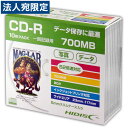 HIDISC CD-R データ用 700MB 52倍速対応 10枚 HDCR80GP10SC 1