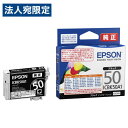 EPSON 純正品 インクカートリッジ ICBK50A1 ブラック IC50シリーズ プリンタ用インク エプソン 純正インク