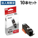 CANON BCI-380XL PGBK 大容量 純正 インクカートリッジ ブラック 10本セット