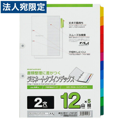 マルマン ラミネートタブインデックス A4 12山5組