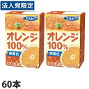 オレンジ100% 125ml 60本 エルビー オレンジジュース『送料無料(一部地域除く)』