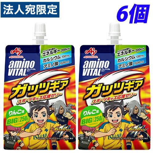 味の素 アミノバイタル ゼリードリンク ガッツギア りんご味 250g×6個