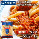 バハール ショートパスタ ペンネ (デュラム小麦100%) 500g×3袋 BAHAR Bahar スパゲッティ スパゲティ