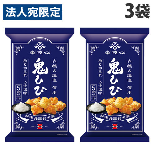 岩塚製菓 岩塚の鬼ひび 塩 116g×3袋