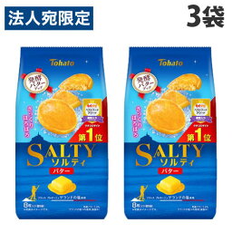 東ハト ソルティ バター 8枚×3袋 食品 お菓子 菓子 洋菓子 クッキー