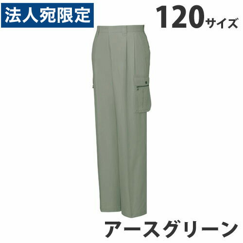 乐天商城 - 綿100％ツータックカーゴパンツ（春夏用）120 アースグリーン 45602 作業服 作業着 ユニホーム つなぎ 自重堂 作業 服『代引不可』