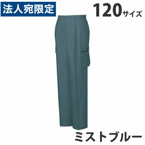 乐天商城 - 綿100％ツータックカーゴパンツ（春夏用）120 ミストブルー 45602 作業服 作業着 ユニホーム つなぎ 自重堂 作業 服『代引不可』
