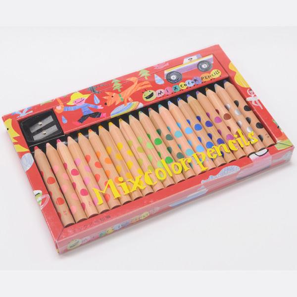 【ゆうパケット対応可】「画期的な二色の芯」　ミックス色鉛筆 20本入　KE-AC2【コクヨKOKUYO】