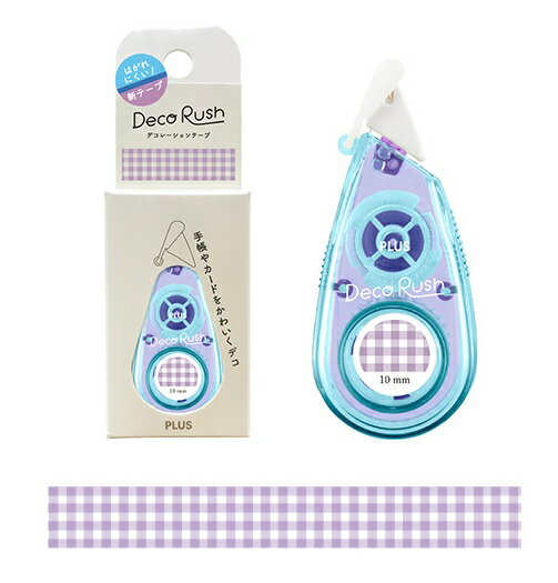 【ゆうパケット対応可】新柄　デコラッシュ　Deco Rushテープ柄：ギンガムチェックテープ幅/長さ：10mm..