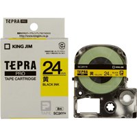 テプラPROテープ SC24Y 黄に黒文字 24mm【キングジム】