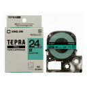 テプラPROテープカートッリジ　カラーラベル（パステル）8m　24mm幅　緑ラベル　黒文字　SC24G 1