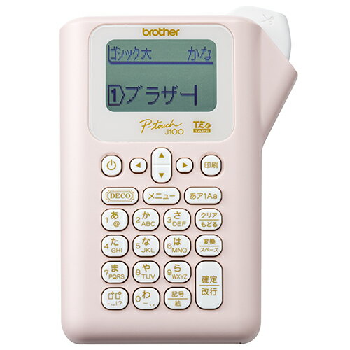 ピータッチ ピンク【ブラザー工業】PT-J100 P
