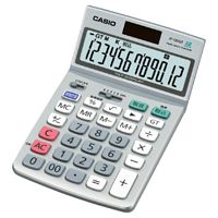 大型表示タイプで作業しやすい電卓です●卓上大型タイプ●表示数字（高）18．6mm●表示カバー：アクリル●早打ち対応●税計算●計算状態表示●時間計算●チルト表示●桁数：12桁●外形寸法：幅107×奥178．5×高26．1mm●質量：約175g●電源：太陽電池＋内蔵電池（CR2032×1）●保証期間：1年J299580