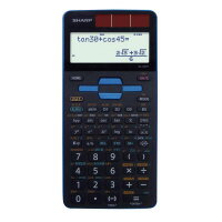 ●スライド式ハードケース付　●色/ブルー　●仮数10桁　●559関数　●2進・8進・16進計算　論理演算機能　●2変数統計計算機能　●分数計算機能　●積分計算機能　●式通り入力表示　●微分計算　●座標変換　●統計計算　●N進計算・論理演算　●分数計算機能　●方程式計算機能　●単位換算（302）　●積分計算　●複素数計算　●早打ち対応　●サイズ/W80×D166×H15mm　●質量/108g（電池含む、ハードカバー含まず）　●電池/太陽電池+LR44×1　●付属品/スライド式ハードケース・リファレンスラベル　●保証期間/1年k6382-1093