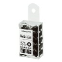 【ゆうパケット対応可】ダブルクリップ<Scel−bo>(豆) 黒 10個入(パック) 口幅15mmクリ-J36ND【コクヨ】(3)