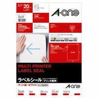 ラベルシールA4 全面20枚 28409【エーワン】