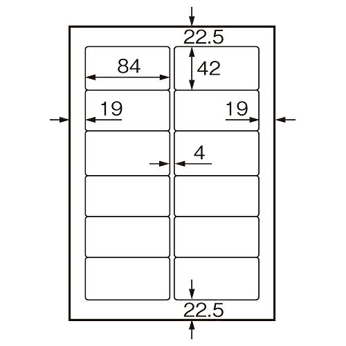 A4 Size Paper - ヘビーユーザーにおすすめOAラベル Sエコノミー 12面 500枚 A107J