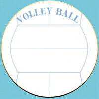 ボール円型色紙 【菅公工業】ケ493バレー 封筒付