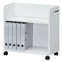 〈お客様組立商品〉木製アンダーデスクワゴン OF2-6060Pホワイト【白井産業】【メーカー直送品】【時間指定不可・夜間配送不可】【平日配送のみ】