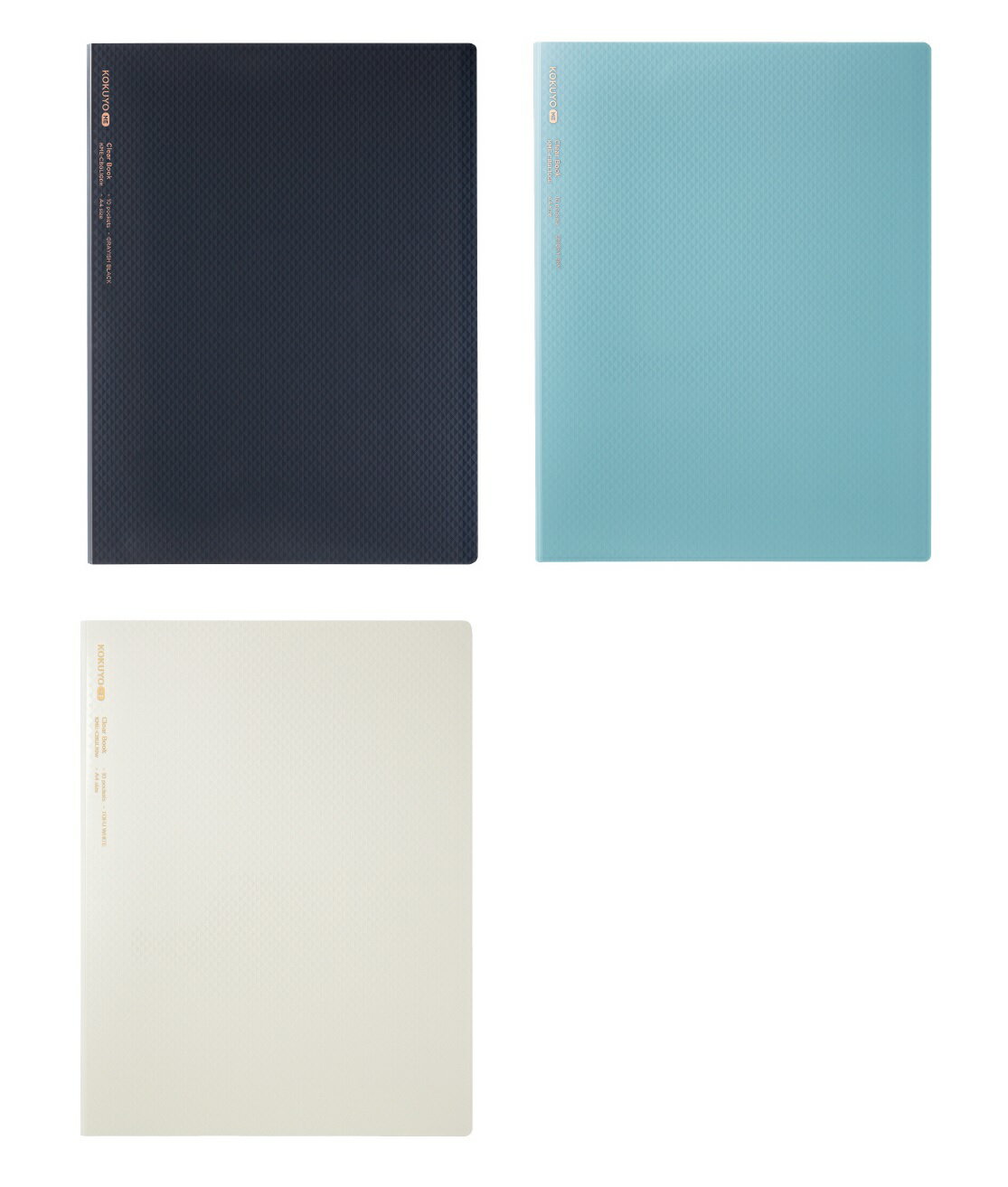 ＜KOKUYO　ME＞ クリヤーブック (固定式) A4・10枚【コクヨ】KME-CBGL10□