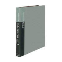 名刺ホルダー（替紙式）500名　名刺ホルダー替紙式A4縦30穴横入グレー メイ-F355NM【コクヨ】