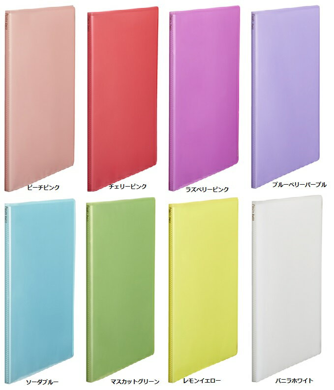 【ゆうパケット対応可】Pasty petit パスティプチクリアファイル　A4　20ポケット全8色【プラス】FC-47..