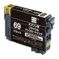 エコリカ リサイクルインク ICBK69互換/ブラック エプソン対応 ECI-E69B【エコリカ】 エコリカ リサイクルインク ICBK69互換/ブラック エプソン対応 ECI-E69B【エコリカ】
