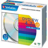 DVD－RW (4.7GB) DHW47N10V1 10枚【三菱化学