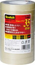 ●透明PPテープ　●幅×長さ/15mm×35m　●巻芯直径/76mm　●テープ外径/95mm　●カッター刃なし　●シュリンク包装　●巻芯は再生紙を使用　●大気中に蒸発する有機溶剤を粘着剤から排除 ●1パック（10巻入）