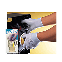 白棉线手套 - 組立グリップSグレー【ショーワ】