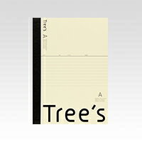 【ゆうパケット対応可】Tree's　セミB5　30枚　クリームA罫(7mm)×30行　止め罫【日本ノート】UTR3AC
