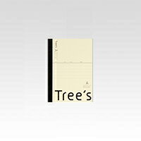 【ゆうパケット対応可】Tree's　A6　48枚　クリームA罫(7mm)×17行　引流し罫【日本ノート】UTRAA6C