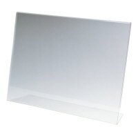 ●案内板として、メニューやPOPカードとして、ご使用。印刷物をきれいに見せるアクリル製のサインホルダーです。●サイズ/W298×D65×H211mm　●材質/アクリル製　●厚み/1.8mmk6189-3634