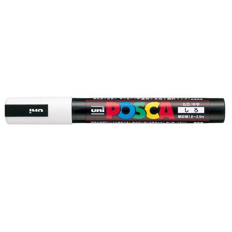 ポスカ POSCA 10本 中字丸芯 白PC-5M-1 しろ【三菱鉛筆 uni】