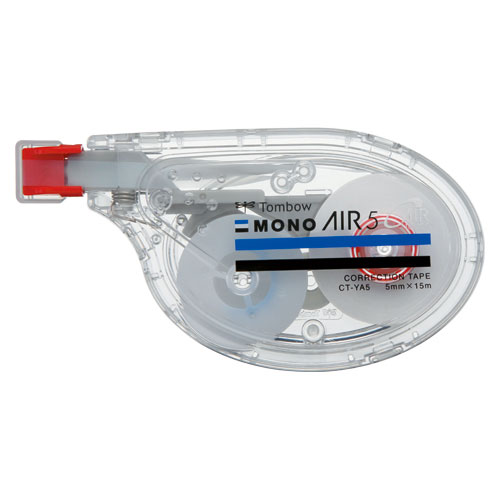 【ゆうパケット対応可】修正テープ　モノエアー　ヨコ引き幅5mm×15m巻 使いきり【トンボ鉛筆】　CT-YA5