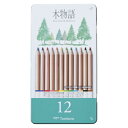 ★ゆうパケット対応可★木物語 缶入色鉛筆12C 【トンボ鉛筆 Tombow】CB-RS12C