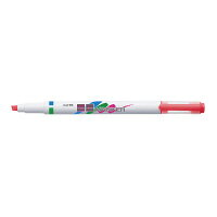 ●スタンダードなシングルタイプ。　●ペン先／太字角芯●線幅／4．0mm●インク色／ピンク●軸・尾栓は再生PP、クリップ部は再生ABSk6274-3495