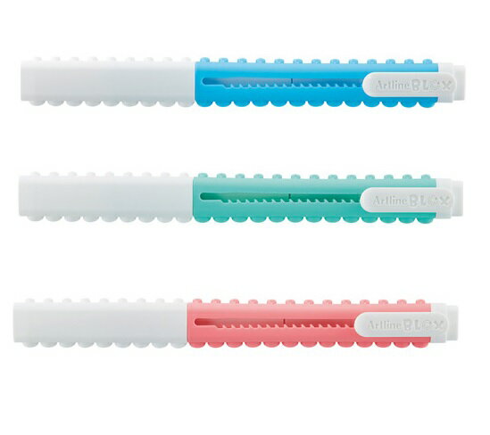 【ゆうパケット対応可】アートライン　ブロックス　BLOXスティック消しゴム　全3色【シャチハタ】KTX-ER□※3色よりお選びください。